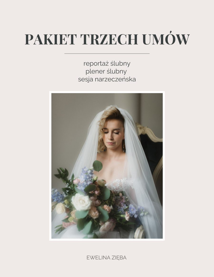 Pakiet 3 umów dla fotografa ślubnego